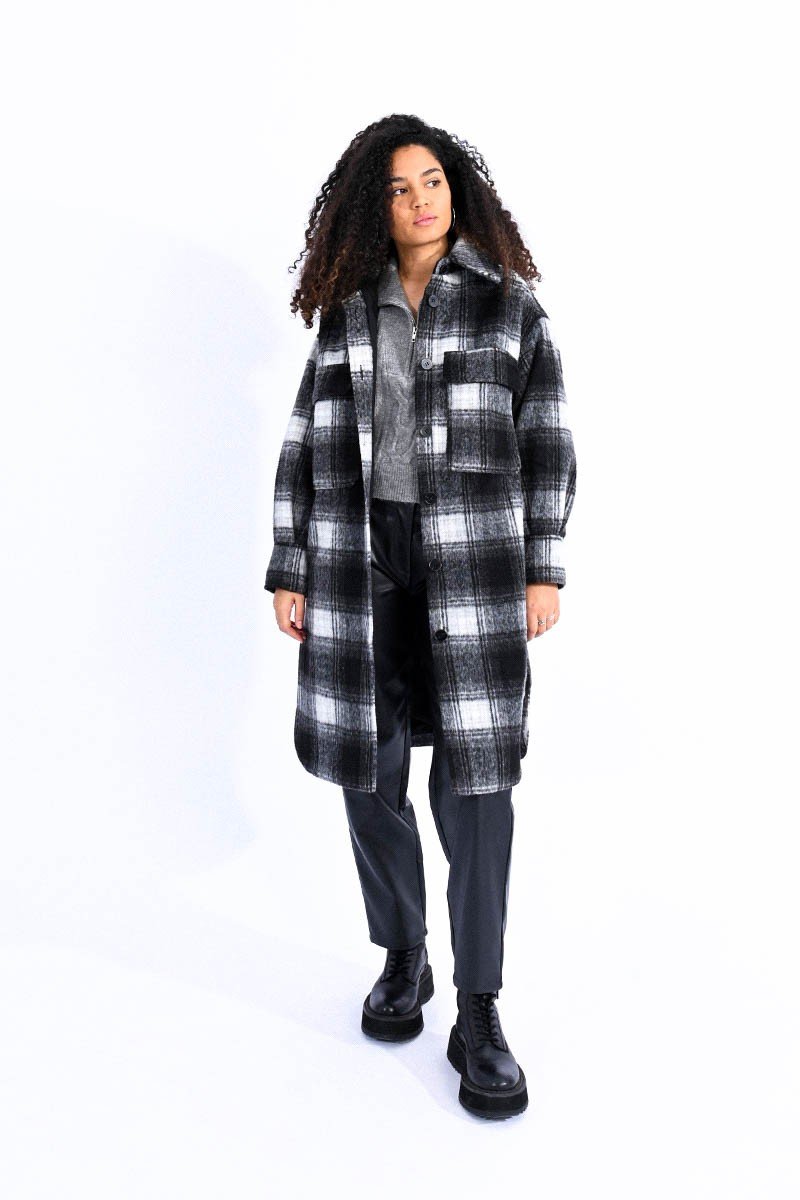 Molly Bracken - Plaid Coat - Indigo Bay