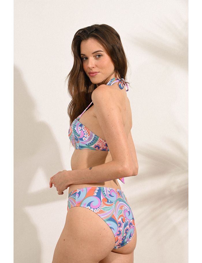 Printed bikini bottoms