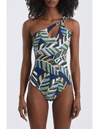 One shoulder one piece swimsuit