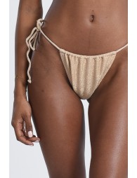 Braguita de bikini en tejido brillante con lazada