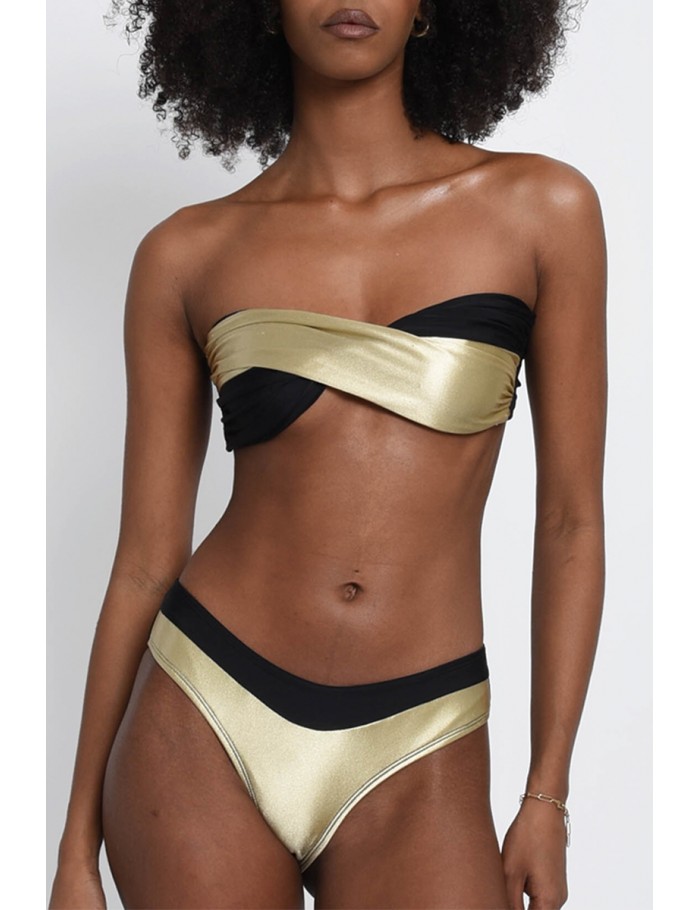 Bikini bandeau torsadé