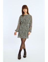 Robe courte imprimé animalier