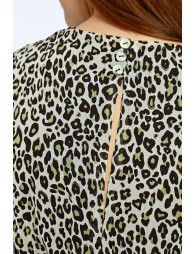 Robe courte imprimé animalier