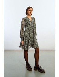 Robe courte imprimé animalier