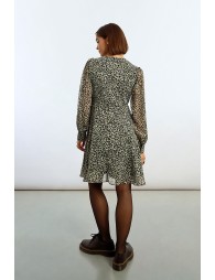 Robe courte imprimé animalier