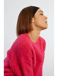 Pull en maille bouclette