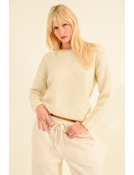 Pull en maille bouclette