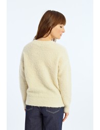 Pull en maille bouclette