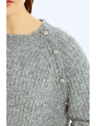 Pull en maille douce, emmanchure raglan