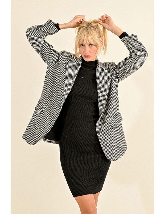 Blazer pied de poule