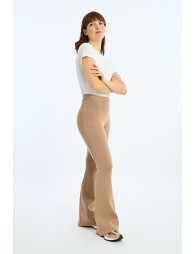 Pantalon flare en maille