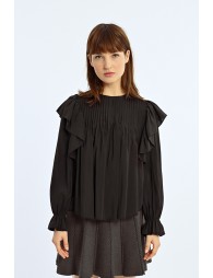 Blouse fluide volantée