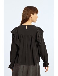 Blouse fluide volantée