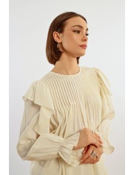 Blouse fluide volantée