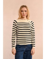 Pull marinière avec laine