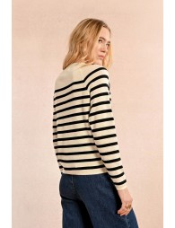 Pull marinière avec laine