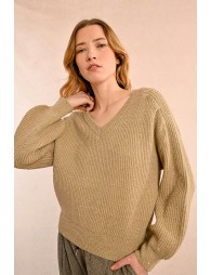 Pull oversize à col V