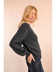 Pull oversize à col V