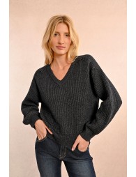 Pull oversize à col V