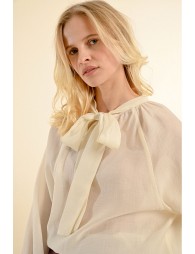 Blouse col lavallière