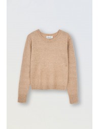 Pull en lainage avec fils irisés