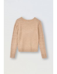 Pull en lainage avec fils irisés