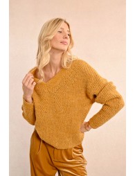 Pull en maille à col V