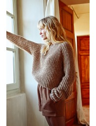 Pull en grosse maille avec sequins