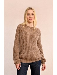 Pull en grosse maille avec sequins