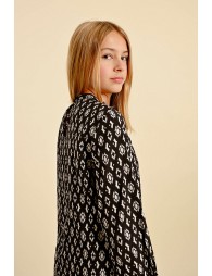 Blouse imprimée à smocke