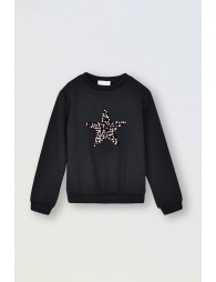 Sweat avec motif étoile en sequins