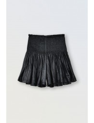 Short irisé à la  taille smockée