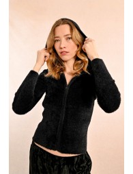 Gilet loungewear à capuche