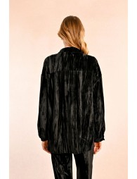 Crushed velvet shirt