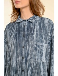 Crushed velvet shirt