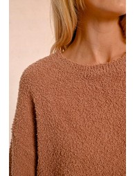 Soft plush knit sweater