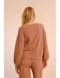 Soft plush knit sweater