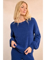 Pull doux en maille peluche