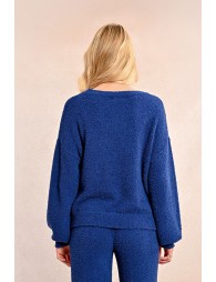 Soft plush knit sweater