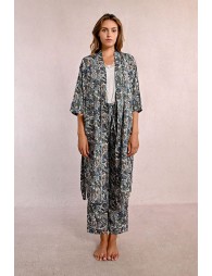 LADIES WOVEN KIMONO