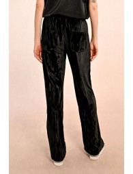 Pantalon en velours froissé