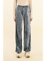 Crushed velvet pants