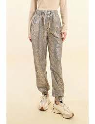 Leopard print loungewear joggers