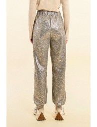 Leopard print loungewear joggers