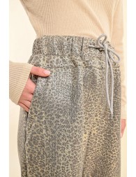 Leopard print loungewear joggers