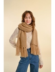 Fringed scarf