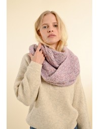 Cable knit scarf