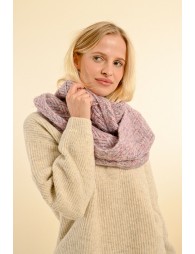 Cable knit scarf