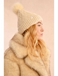 Cable knit hat