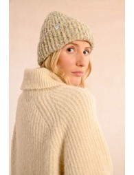 Heathered terry knit hat